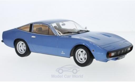 Ferrari 365 1/18 KK Scale GTC/4 metalico azul 1971 coche miniatura