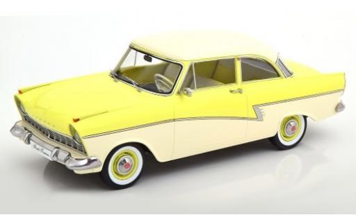 Coche miniatura Ford Taunus 1/18 KK Scale 17M (P2) amarillo/blanco 1957 Ford Taunus 1/18 KK Scale 17M (P2) amarillo/blanco 1957 coche miniatura