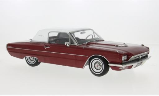 Ford Thunderbird 1/18 KK Scale Coupe rojo/weiss 1966 1:18 coche miniatura