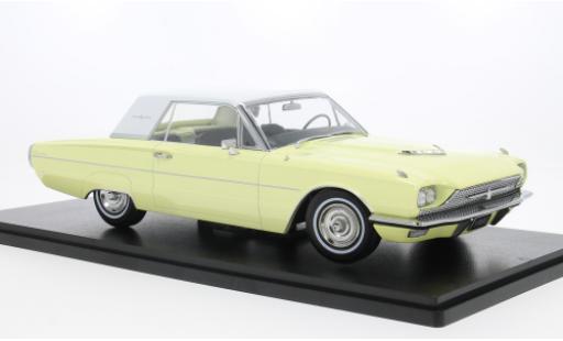 Ford Thunderbird 1/18 KK Scale Hardtop gelb/weiss 1966 1:18 coche miniatura