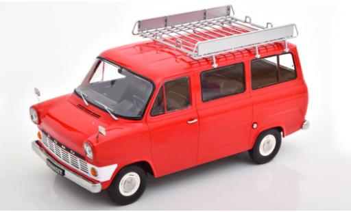 Ford Transit 1/18 KK Scale MK 1 Bus rojo 1965 avec Rack de toit coche miniatura