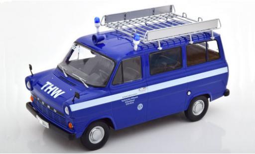 Ford Transit 1/18 KK Scale MK 1 Bus THW Köln 1965 mit Dachgepäckträger coche miniatura