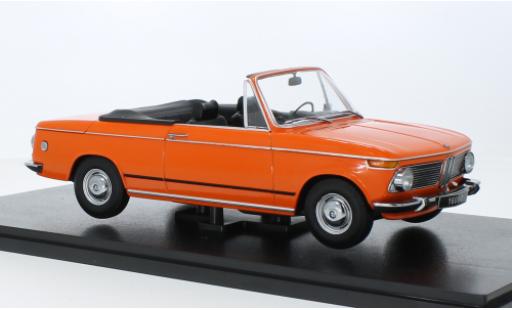 Coche miniatura Bmw 1600 1/18 KK Scale -2 cabriolet naranja 1968 Bmw 1600 1/18 KK Scale -2 cabriolet naranja 1968 coche miniatura