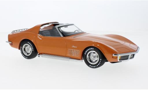 Coche miniatura Chevrolet Corvette 1/18 KK Scale (C3) metallise naranja 1972 Chevrolet Corvette 1/18 KK Scale (C3) metallise naranja 1972 coche miniatura