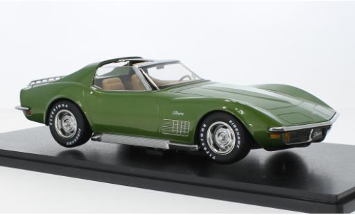 Coche miniatura Chevrolet Corvette 1/18 KK Scale (C3) metallise verde 1972 Chevrolet Corvette 1/18 KK Scale (C3) metallise verde 1972 coche miniatura