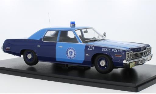 Coche miniatura Dodge Monaco 1/18 KK Scale Massachusetts State Police 1974 Dodge Monaco 1/18 KK Scale Massachusetts State Police 1974 coche miniatura