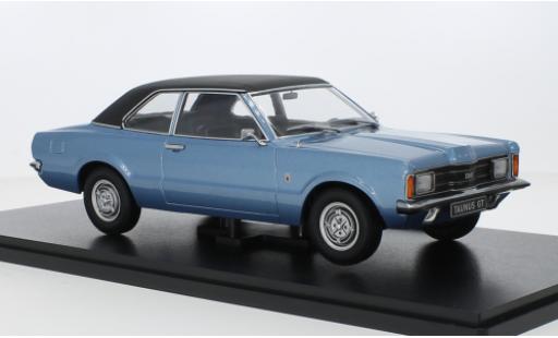 Coche miniatura Ford Taunus 1/18 KK Scale 1300 GT (TC1) metallise azul clair/matte-negro 1971 Ford Taunus 1/18 KK Scale 1300 GT (TC1) metallise azul clair/matte-negro 1971 coche miniatura