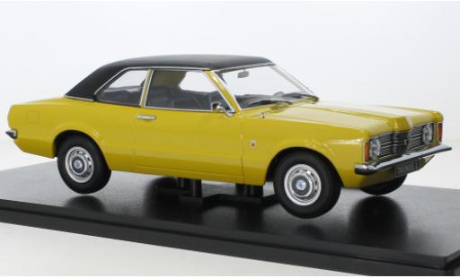 Coche miniatura Ford Taunus 1/18 KK Scale 1300 L (TC1) amarillo/negro 1971 Ford Taunus 1/18 KK Scale 1300 L (TC1) amarillo/negro 1971 coche miniatura