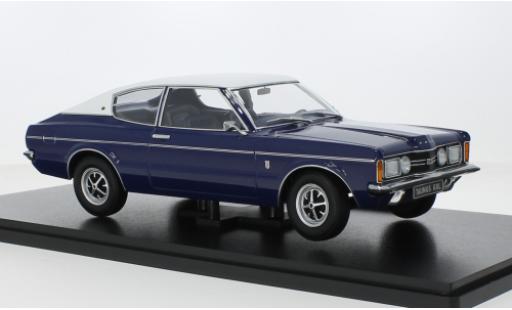 Coche miniatura Ford Taunus 1/18 KK Scale (TC I) GXL Coupe azul foncé/blanche 1971 Ford Taunus 1/18 KK Scale (TC I) GXL Coupe azul foncé/blanche 1971 coche miniatura