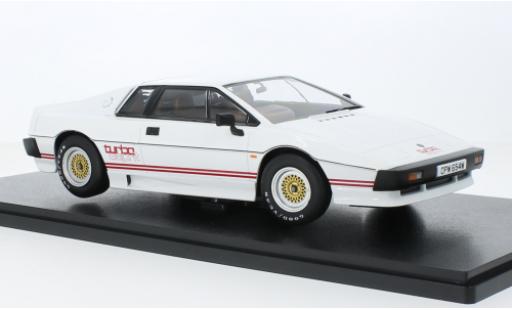 Lotus Esprit 1/18 KK Scale Turbo blanche/rouge RHD 1981 coche miniatura
