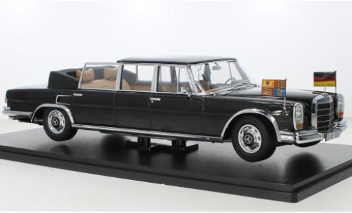 Coche miniatura Mercedes 600 1/18 KK Scale (W100) Landaulet metallise negro Queen Elizabeth II/Kiesinger 1965 Mercedes 600 1/18 KK Scale (W100) Landaulet metallise negro Queen Elizabeth II/Kiesinger 1965 coche miniatura