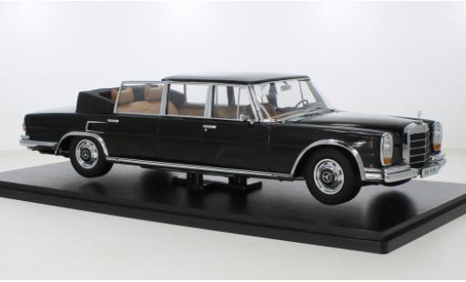 Coche miniatura Mercedes 600 1/18 KK Scale (W100) Landaulet negro 1964 Mercedes 600 1/18 KK Scale (W100) Landaulet negro 1964 coche miniatura