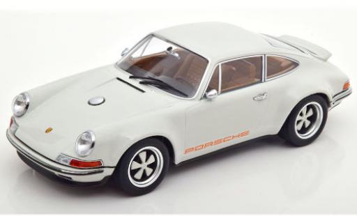 Porsche 911 1/18 KK Scale Singer gris coche miniatura