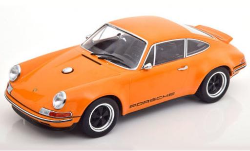 Porsche 911 1/18 KK Scale Singer naranja coche miniatura