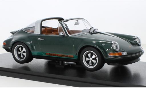Porsche 911 1/18 KK Scale Targa Singer metallise verde foncé/Décorer coche miniatura