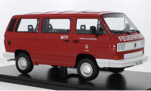 Volkswagen T3 1/18 KK Scale Bus Syncro Feuerwehr Münster 1987 coche miniatura
