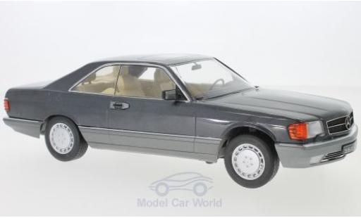 Coche miniatura Mercedes 560 1/18 KK Scale SEC (C126) metalico anthrazit 1985 Mercedes 560 1/18 KK Scale SEC (C126) metalico anthrazit 1985 coche miniatura