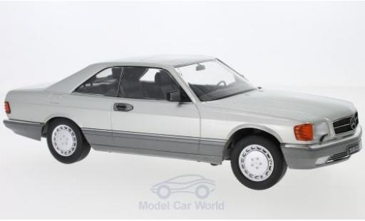 Coche miniatura Mercedes 560 1/18 KK Scale SEC (C126) gris 1985 Mercedes 560 1/18 KK Scale SEC (C126) gris 1985 coche miniatura