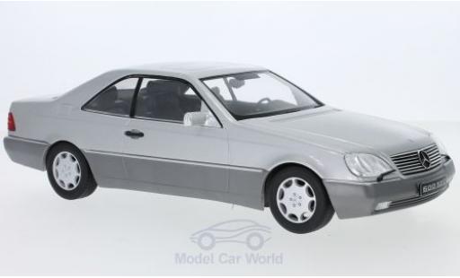 Mercedes 600 1/18 KK Scale SEC (C140) gris 1992 coche miniatura