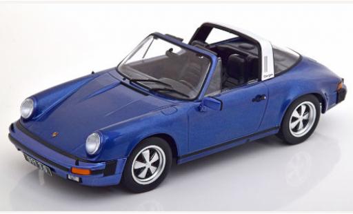 Coche miniatura Porsche 930 Targa 1/18 KK Scale 911 Carrera 3.0 Targa metalico azul 1977 Porsche 930 Targa 1/18 KK Scale 911 Carrera 3.0 Targa metalico azul 1977 coche miniatura