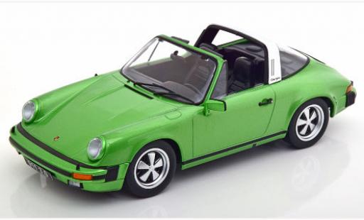 Coche miniatura Porsche 930 Targa 1/18 KK Scale 911 Carrera 3.0 Targa metalico verde 1977 Porsche 930 Targa 1/18 KK Scale 911 Carrera 3.0 Targa metalico verde 1977 coche miniatura