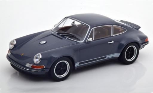 Porsche 911 1/18 KK Scale Singer gris/Dekor coche miniatura