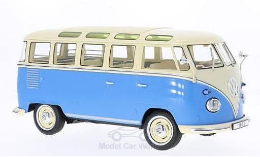 Coche miniatura Volkswagen T1 B 1/18 KK Scale azul/beige 1962 Samba Volkswagen T1 B 1/18 KK Scale azul/beige 1962 Samba coche miniatura