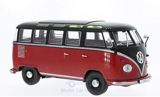 Coche miniatura Volkswagen T1 B 1/18 KK Scale rojo/negro 1962 Samba Volkswagen T1 B 1/18 KK Scale rojo/negro 1962 Samba coche miniatura