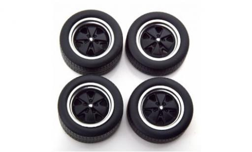 Coche miniatura Porsche 930 Turbo 1/18 KK Scale Zubehör Reifen- und Felgenset: 911  schwarz/silber 1976 1:18 Porsche 930 Turbo 1/18 KK Scale Zubehör Reifen- und Felgenset: 911  schwarz/silber 1976 1:18 coche miniatura