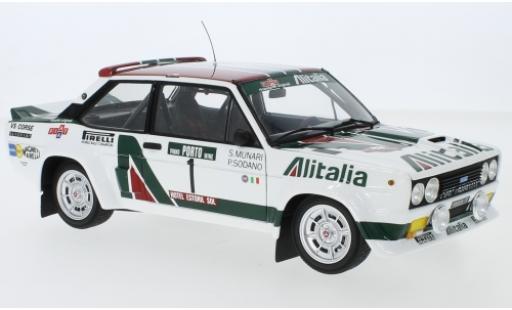 Fiat 131 1/18 Kyosho Abarth No.1 Alitalia Alitalia Rallye WM Rally Portugal 1978 S.Munari/P.Sodano coche miniatura