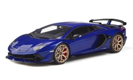 Coche miniatura Lamborghini Aventador 1/18 GT Spirit SVJ metalico azul Lamborghini Aventador 1/18 GT Spirit SVJ metalico azul coche miniatura