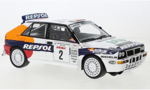 Coche miniatura Lancia Delta 1/18 Kyosho HF Integrale Evolutione No.2 Repsol Rallye WM Tour de Corse 1993 Lancia Delta 1/18 Kyosho HF Integrale Evolutione No.2 Repsol Rallye WM Tour de Corse 1993 coche miniatura