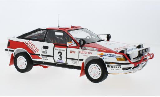 Coche miniatura Toyota Celica 1/18 Kyosho GT-quatre (ST165) No.3 Team Kenia Rallye WM Safari Rallye 1990 Toyota Celica 1/18 Kyosho GT-quatre (ST165) No.3 Team Kenia Rallye WM Safari Rallye 1990 coche miniatura