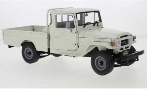 Toyota Land Cruiser 1/18 Kyosho 40 Pick Up blanco RHD coche miniatura