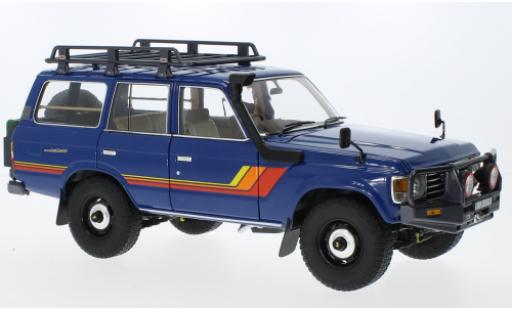 Toyota Land Cruiser 1/18 Kyosho 60 azul/Décorer coche miniatura