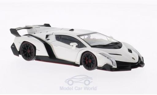 Coche miniatura Lamborghini Veneno 1/43 Kyosho blanco mit rojoem Dekorstreifen Lamborghini Veneno 1/43 Kyosho blanco mit rojoem Dekorstreifen coche miniatura