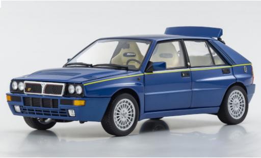 Coche miniatura Lancia Delta 1/18 Kyosho HF Integrale metalico azul/amarillo Lancia Delta 1/18 Kyosho HF Integrale metalico azul/amarillo coche miniatura