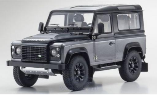Coche miniatura Land Rover Defender 1/18 Kyosho 90 Final Edition gris Land Rover Defender 1/18 Kyosho 90 Final Edition gris coche miniatura