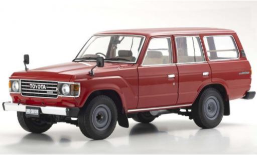 Toyota Land Cruiser 1/18 Kyosho 60 rojo RHD coche miniatura