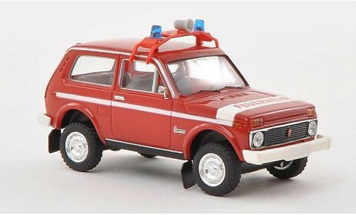 Lada Niva Pompiers 1/87 Brekina Bomberos (DDR) coche miniatura