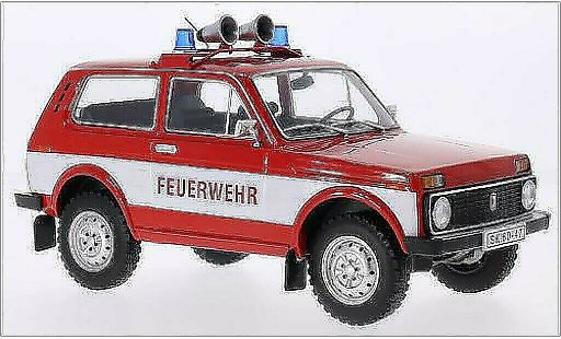Lada Niva Pompiers 1/18 MCG rojo/blanco Bomberos 1978 coche miniatura