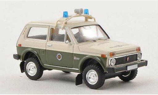 Lada Niva Police 1/87 Brekina Volkspolic&Atilde;&shy;a blanco/verde coche miniatura