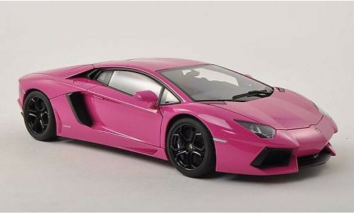 Lamborghini Aventador LP700-4 1/18 Autoart rosa coche miniatura