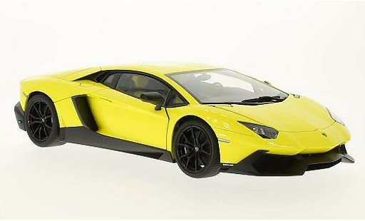 Lamborghini Aventador LP720-4 1/18 Autoart 50th aniversario Edition amarillo 2013 coche miniatura