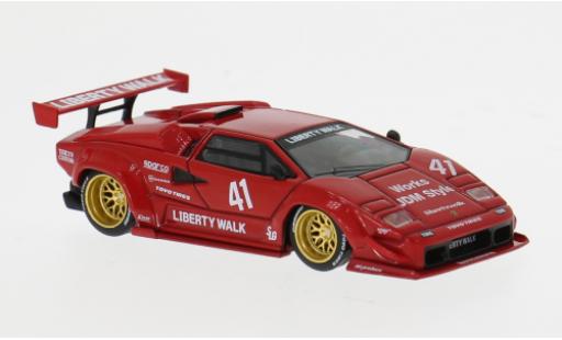 Lamborghini Countach 1/64 Mini GT LB-Works rojo 2025 #41 1:64 coche miniatura