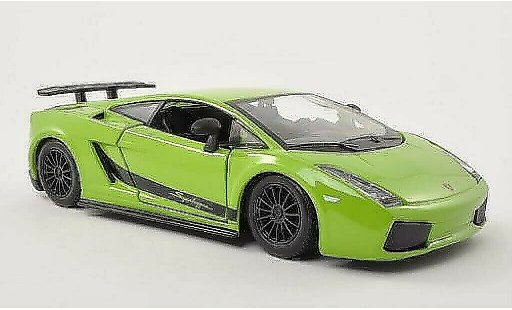 Lamborghini Gallardo Superleggera 1/24 Burago verde 2003 coche miniatura