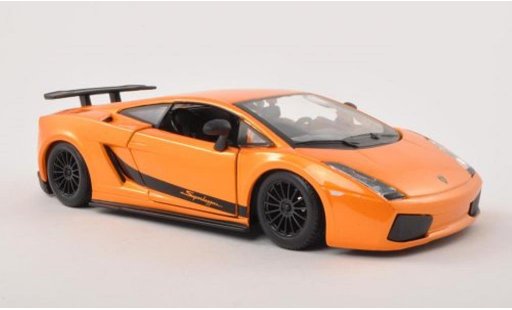 Lamborghini Gallardo Superleggera 1/24 Burago naranja 2003 coche miniatura