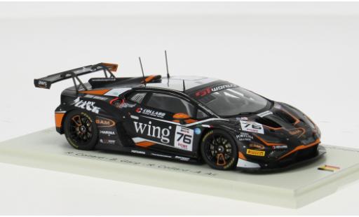 Coche miniatura Lamborghini Huracan GT3 EVO 2 2 24h Spa 2025 Barwell Motorsport #76 R.Collard/B.Garg 1/43 Spark