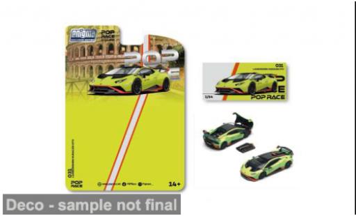 Lamborghini Huracan 1/64 Pop Race STO gr&uuml;n Enigma Exclusive 1:64 coche miniatura