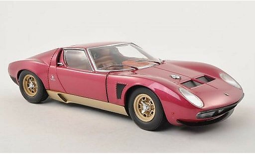 Lamborghini Miura Jota 1/18 Kyosho SVJ lila/gold coche miniatura